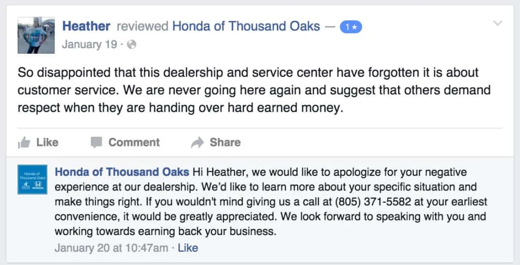 How to deal with bad online reviews