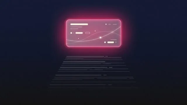 A highlighted summary card floating above search result lines, representing a Google AI Overview